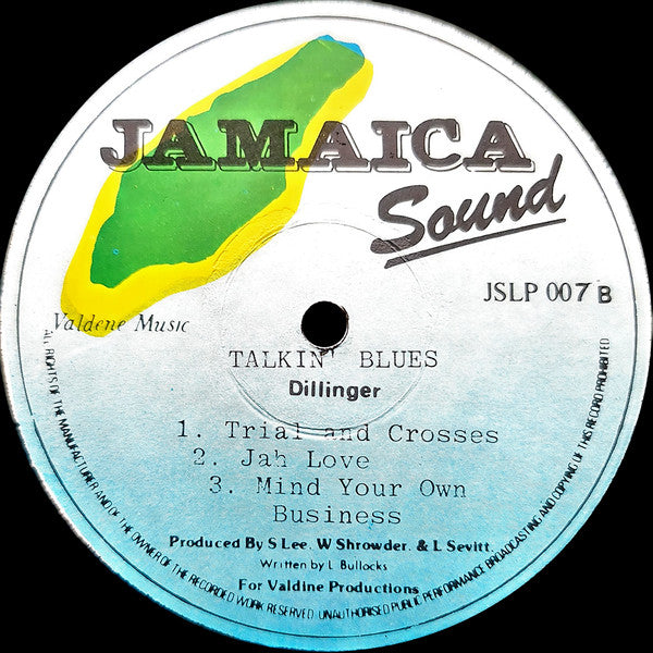 Dillinger : Talkin' Blues (LP, Album)