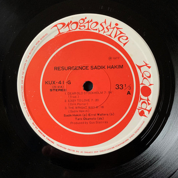 Sadik Hakim : Resurgence (LP, Album)