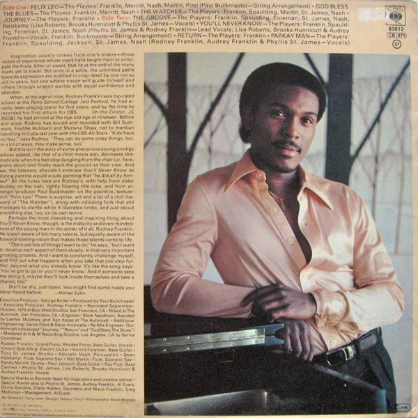 Rodney Franklin : You'll Never Know (LP, Album)