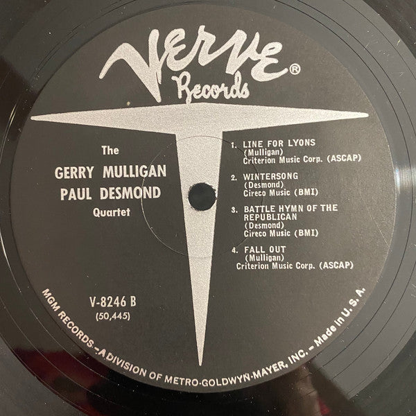 Gerry Mulligan Meets Paul Desmond ~ Gerry Mulligan Meets Paul Desmond (Vinyl) - Djungel & Jazz