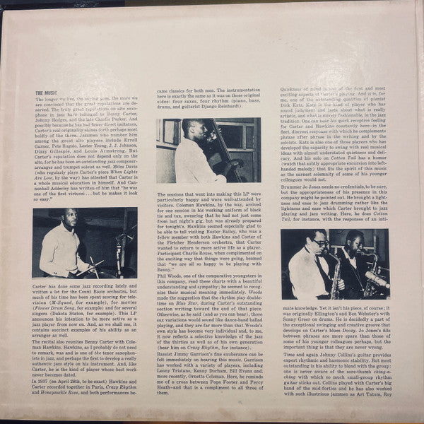 Benny Carter And His Orchestra ~ Further Definitions (Vinyl) - Djungel & Jazz