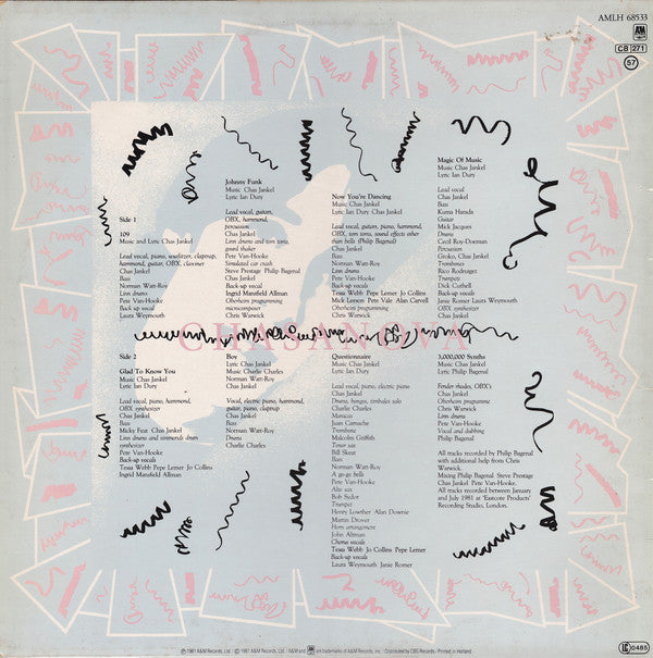 Chas Jankel ~ Chasanova (Vinyl) - Djungel & Jazz