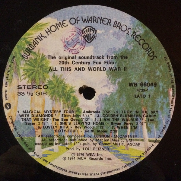 Various ~ All This And World War II (Vinyl) - Djungel & Jazz