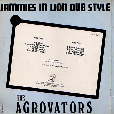The Aggrovators : Jammies In Lion Dub Style (LP)
