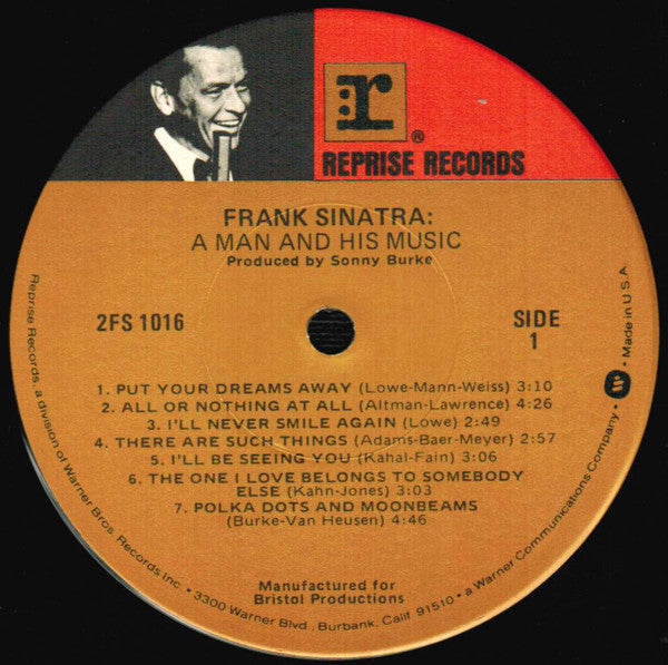 Frank Sinatra ~ A Man And His Music (Vinyl) - Djungel & Jazz