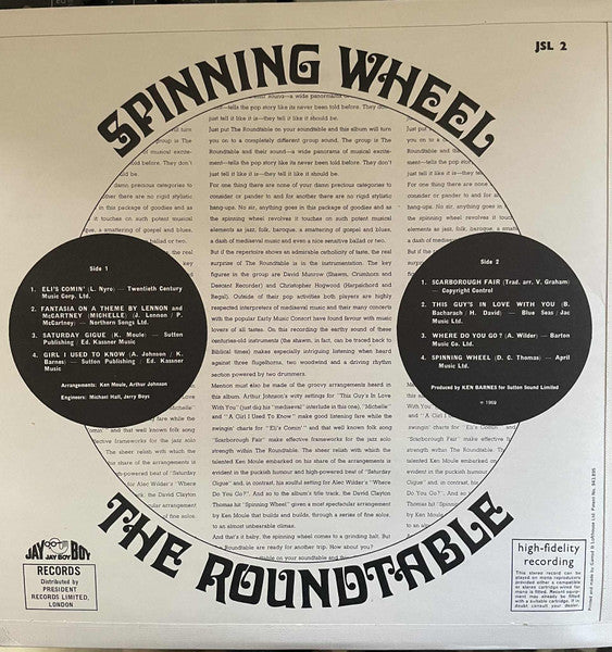 The Roundtable ~ Spinning Wheel (Vinyl) - Djungel & Jazz