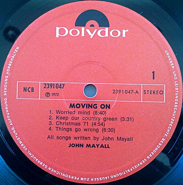 John Mayall ~ Moving On (Vinyl) - Djungel & Jazz