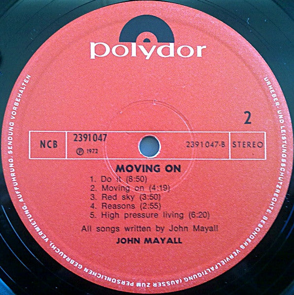 John Mayall ~ Moving On (Vinyl) - Djungel & Jazz