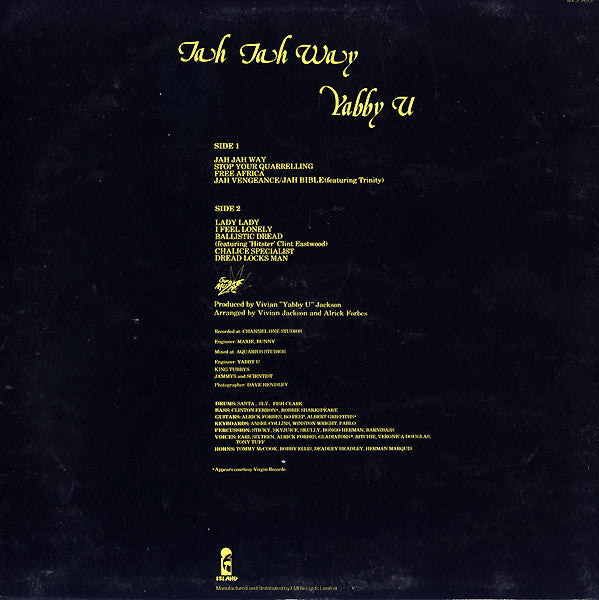 Yabby You ~ Jah Jah Way (Vinyl) - Djungel & Jazz