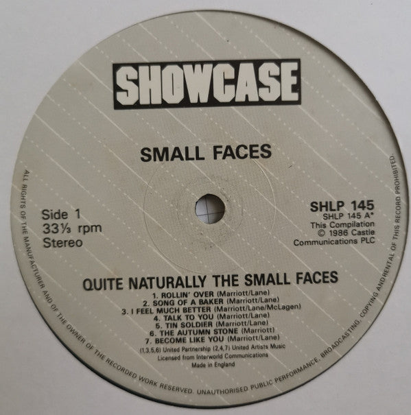 Small Faces ~ Quite Naturally (Vinyl) - Djungel & Jazz