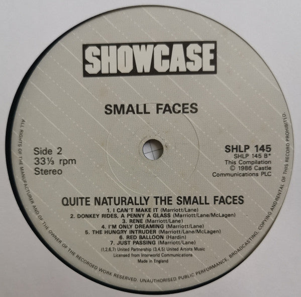Small Faces ~ Quite Naturally (Vinyl) - Djungel & Jazz