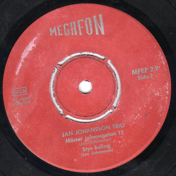 Jan Johanssons Trio : Mäster Johansgatan 12 (7", EP)