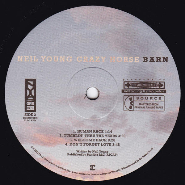 Neil Young With Crazy Horse ~ Barn (Vinyl) - Djungel & Jazz