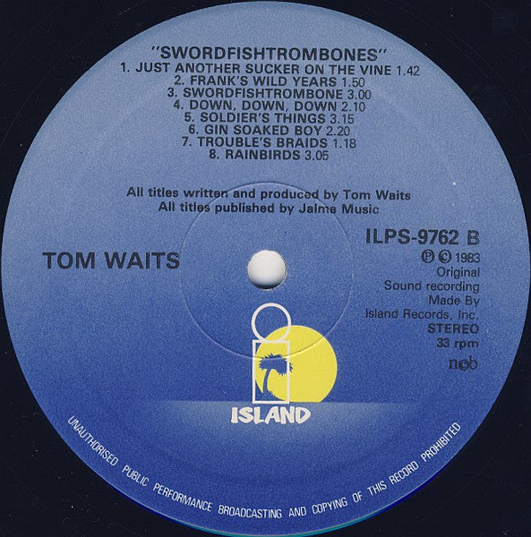 Tom Waits ~ Swordfishtrombones (Vinyl) - Djungel & Jazz