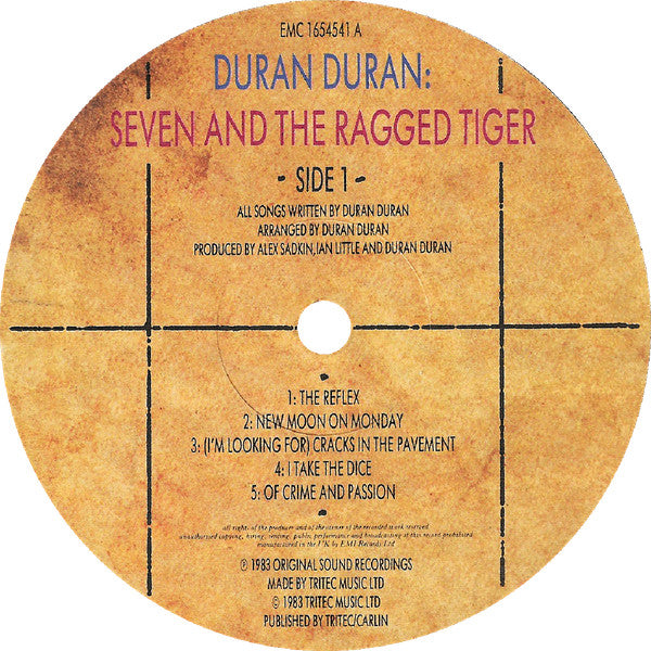 Duran Duran ~ Seven And The Ragged Tiger (Vinyl) - Djungel & Jazz