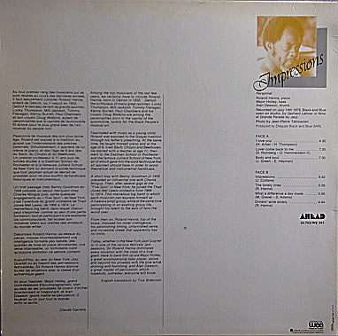 Roland Hanna ~ Impressions (Vinyl) - Djungel & Jazz