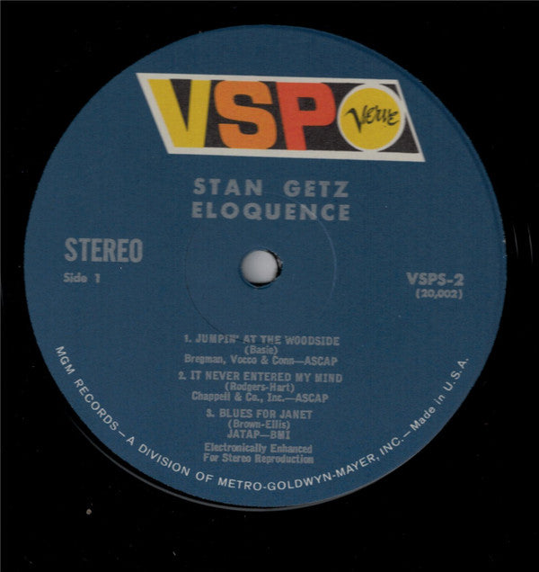 Stan Getz ~ Eloquence (Vinyl) - Djungel & Jazz