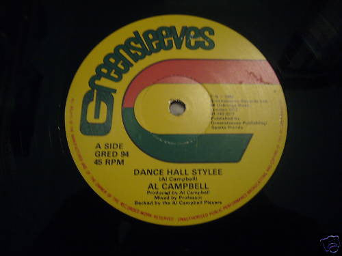 Al Campbell ~ Dance Hall Stylee / Fight I Down (Vinyl) - Djungel & Jazz