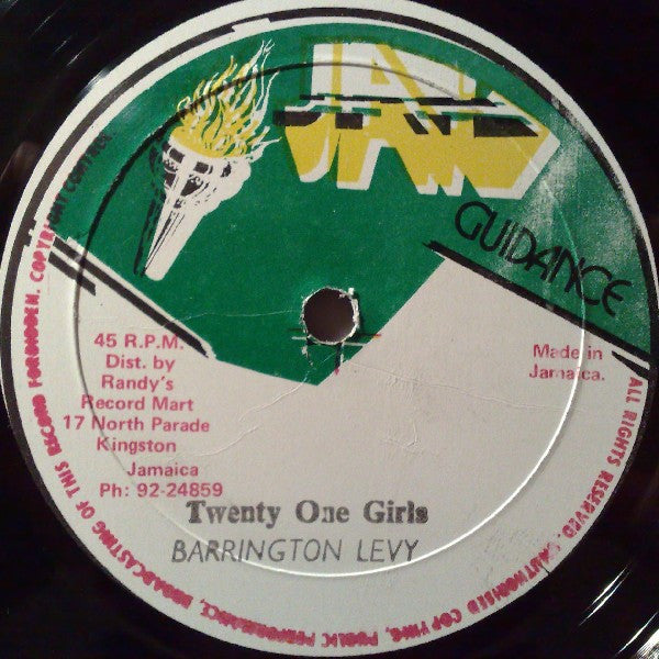 Barrington Levy ~ Youth Say Love / Twenty One Girls (Vinyl) - Djungel & Jazz