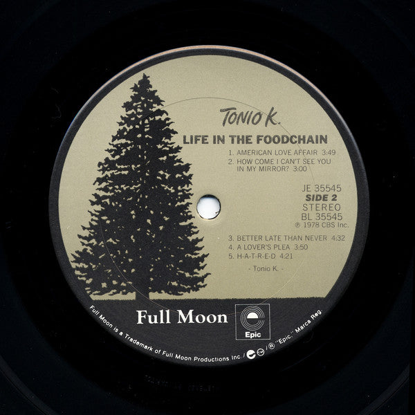 Tonio K. ~ Life In The Foodchain (Vinyl) - Djungel & Jazz
