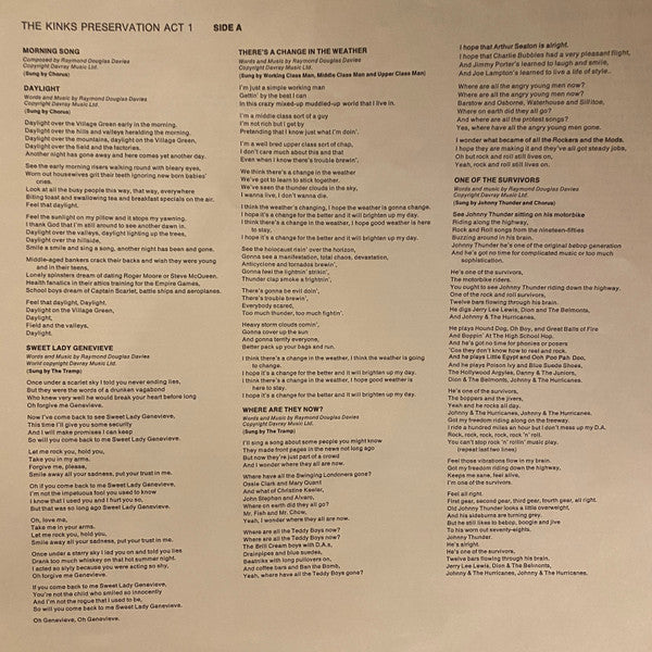 The Kinks ~ Preservation Act 1 (Vinyl) - Djungel & Jazz