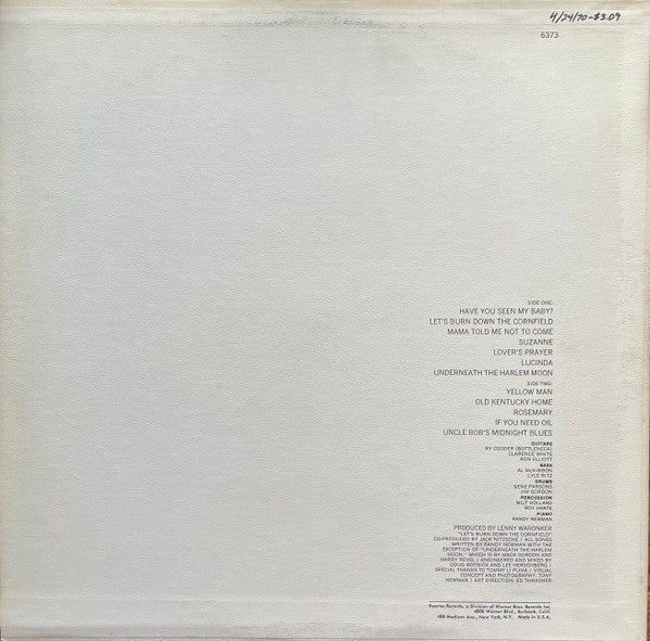 Randy Newman ~ 12 Songs (Vinyl) - Djungel & Jazz