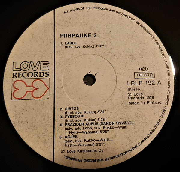 Piirpauke : Piirpauke 2 (LP, Album)