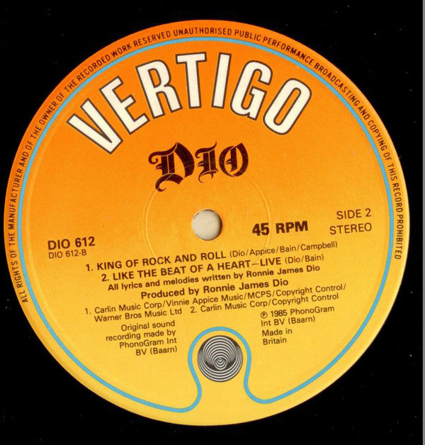 Dio ~ Hungry For Heaven (Vinyl) - Djungel & Jazz