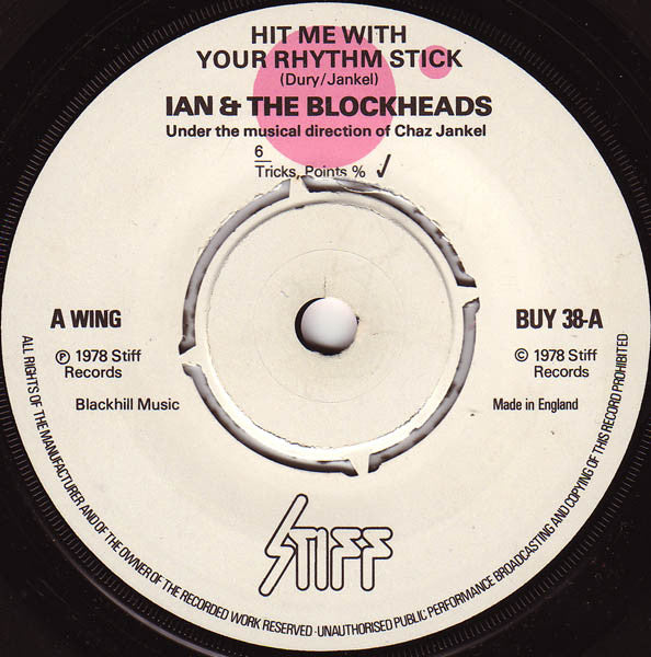 Ian Dury And The Blockheads ~ Hit Me With Your Rhythm Stick (Vinyl) - Djungel & Jazz