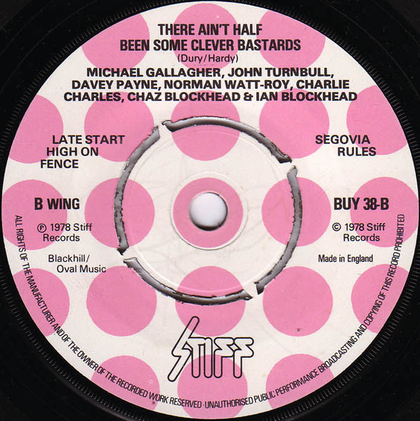 Ian Dury And The Blockheads ~ Hit Me With Your Rhythm Stick (Vinyl) - Djungel & Jazz