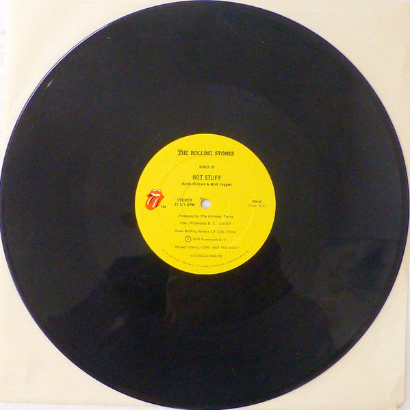 The Rolling Stones : Hot Stuff (12", Promo, Bla)