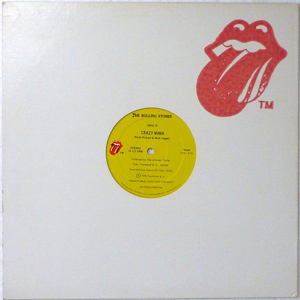 The Rolling Stones : Hot Stuff (12", Promo, Bla)