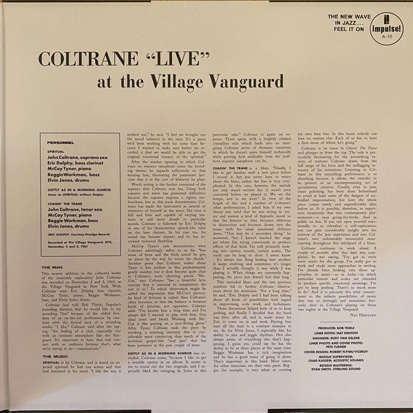 John Coltrane ~ "Live" At The Village Vanguard (Vinyl) - Djungel & Jazz