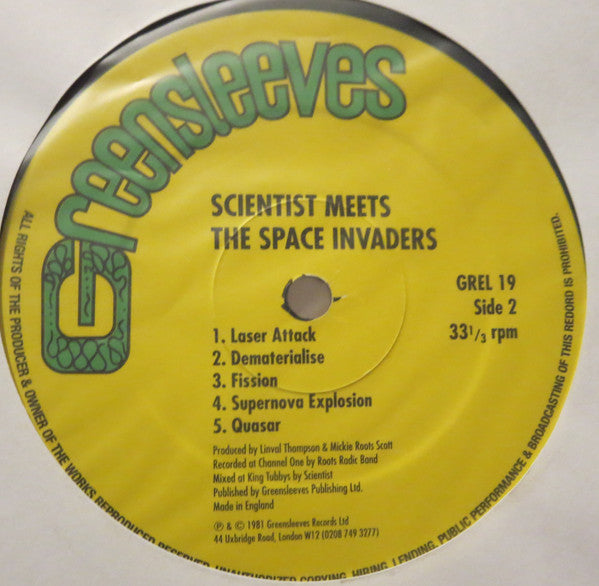Scientist : Scientist Meets The Space Invaders (LP, Album, RP)