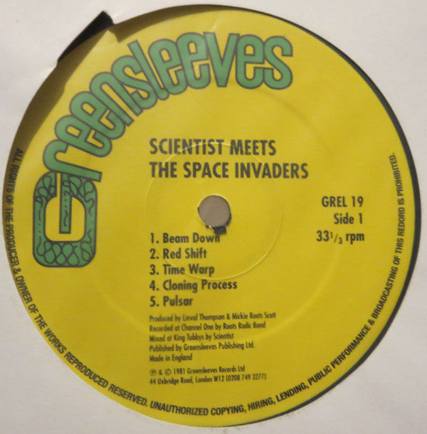 Scientist : Scientist Meets The Space Invaders (LP, Album, RP)