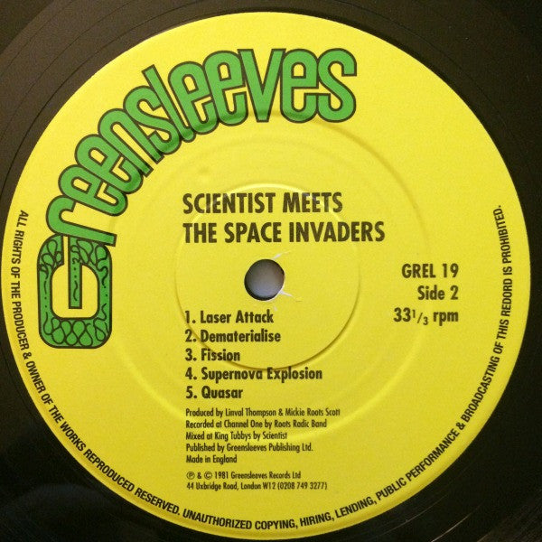 Scientist : Scientist Meets The Space Invaders (LP, Album, RP)