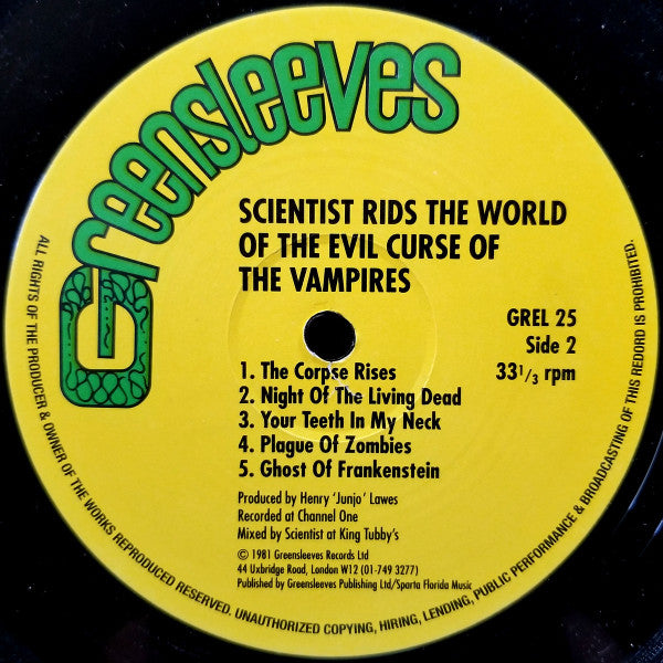 Scientist ~ Scientist Rids The World Of The Evil Curse Of The Vampires (Vinyl) - Djungel & Jazz