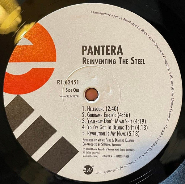 Pantera ~ Reinventing The Steel (Vinyl) - Djungel & Jazz
