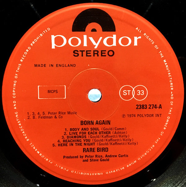 Rare Bird ~ Born Again (Vinyl) - Djungel & Jazz
