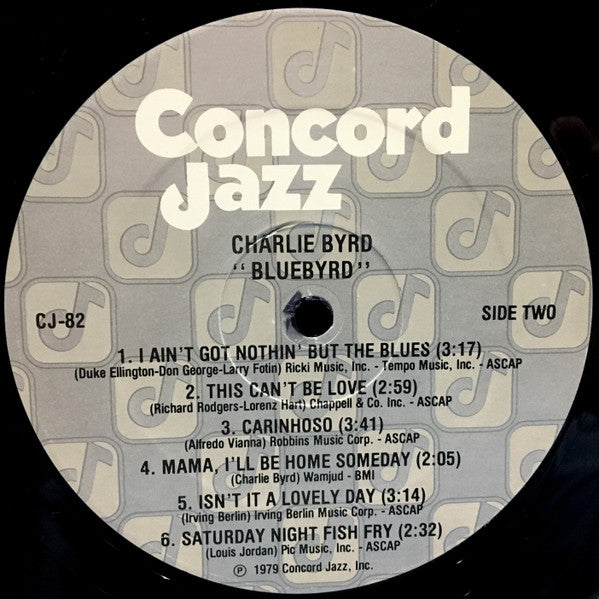 Charlie Byrd ~ Bluebyrd (Vinyl) - Djungel & Jazz
