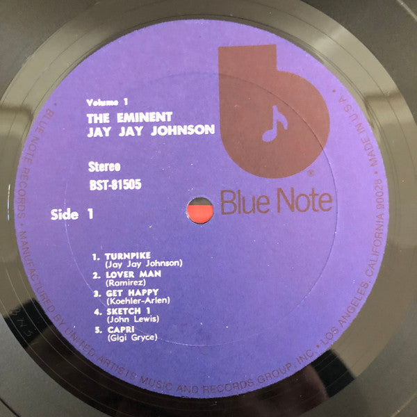 J.J. Johnson : The Eminent Jay Jay Johnson Volume 1 (LP, Comp, RE)