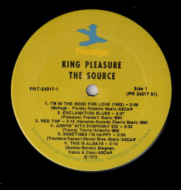 King Pleasure ~ The Source (Vinyl) - Djungel & Jazz