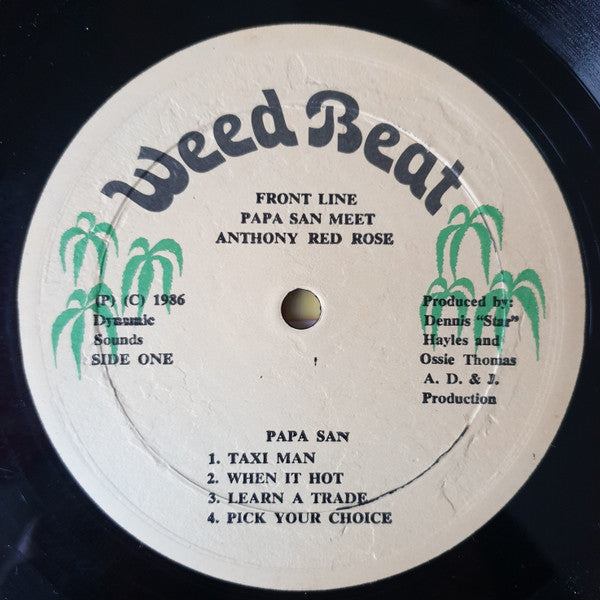 Papa San Meets Anthony Red Rose : Frontline (LP, Album)