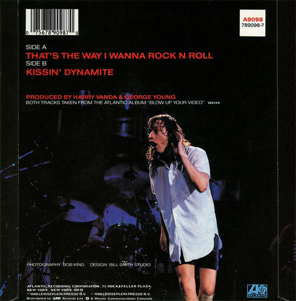AC/DC : That's The Way I Wanna Rock N Roll (7", Single)