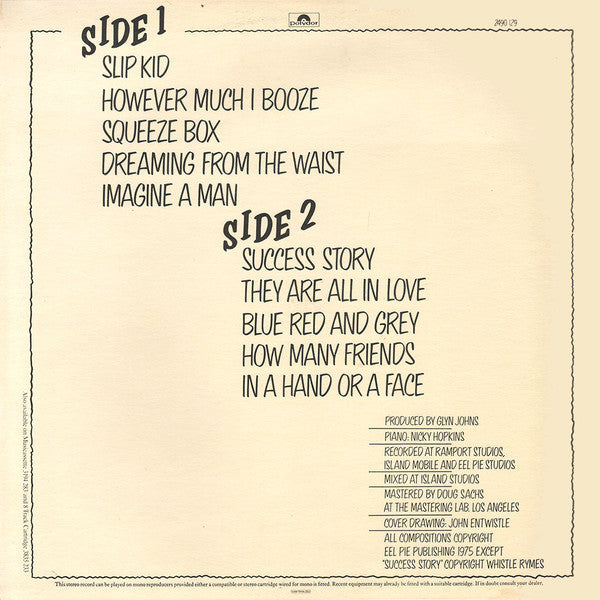 The Who ~ The Who By Numbers (Vinyl) - Djungel & Jazz