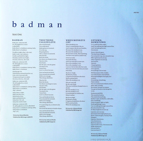Richard Jobson ~ Badman (Vinyl) - Djungel & Jazz