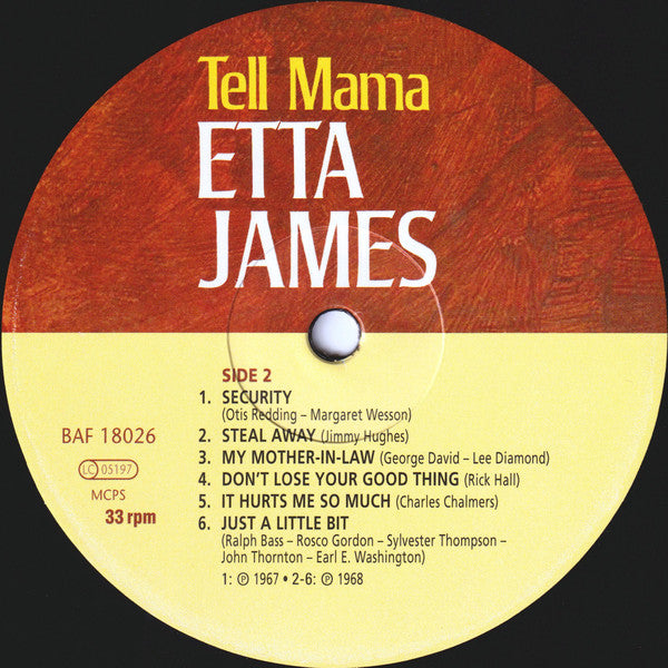 Etta James ~ Tell Mama (Vinyl) - Djungel & Jazz