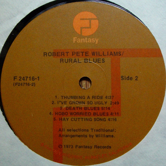 Robert Pete Williams And Snooks Eaglin ~ Rural Blues (Vinyl) - Djungel & Jazz