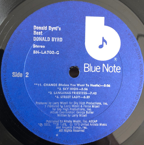 Donald Byrd ~ Donald Byrd's Best (Vinyl) - Djungel & Jazz