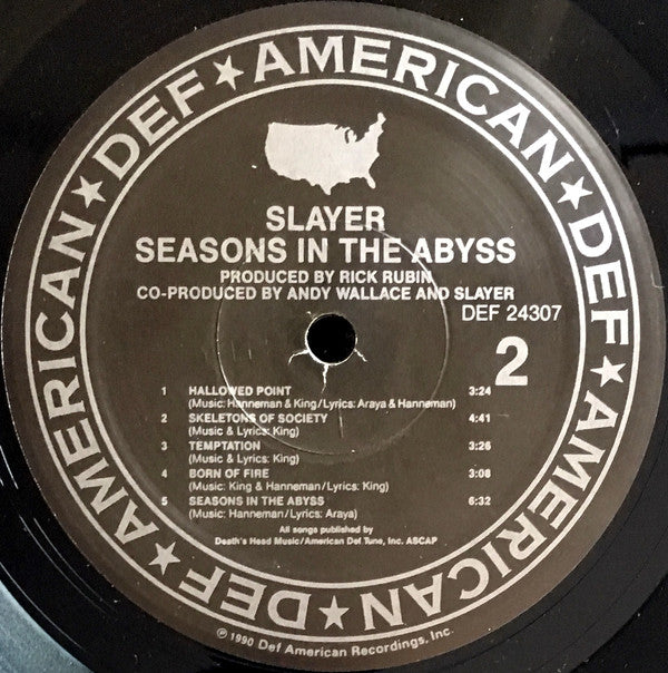 Slayer ~ Seasons In The Abyss (Vinyl) - Djungel & Jazz